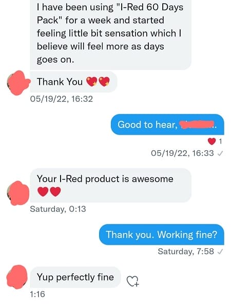 Geniune Customer Reviews on iRed