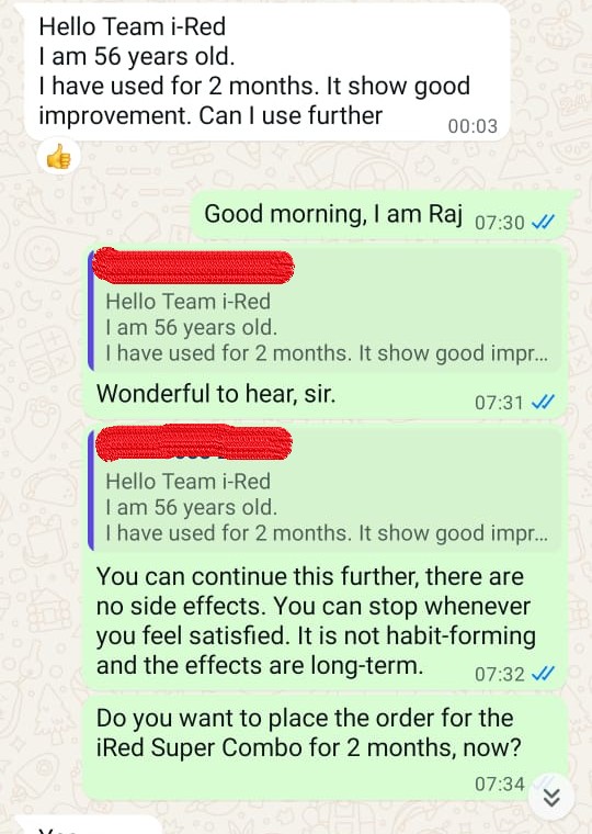 Geniune Customer Reviews on iRed