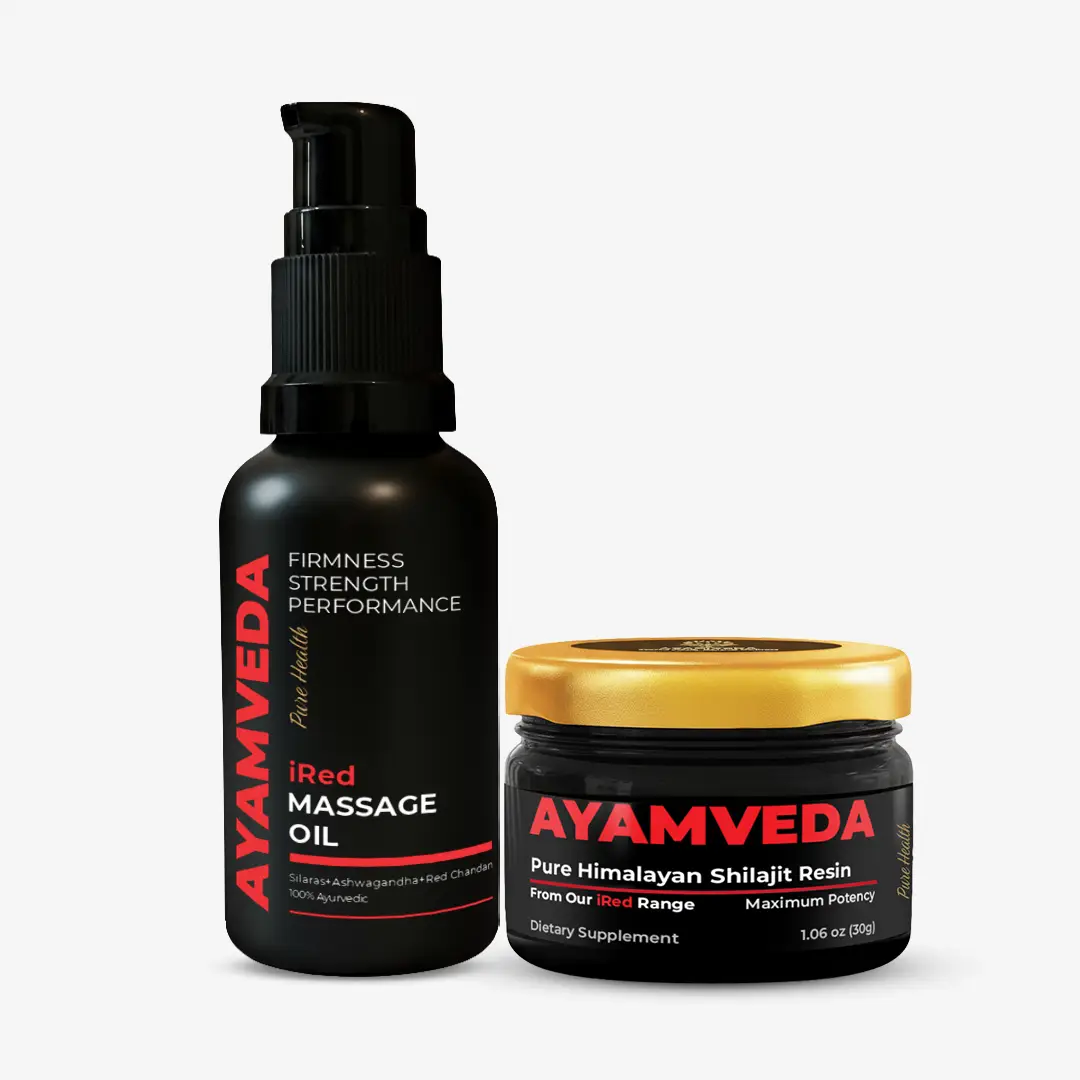 iRed Vitality Mix and Shilajit Bundle for Sexual Stamina, Timing & Reproductive Health